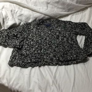 Ralph Lauren 3t Black white swing sweater nwot